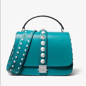 Michael Kors Collection Mia Studded Satchel